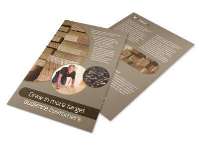 Lumber Yard Flyer Template preview