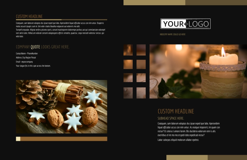 Candles & Scents Bi-Fold Brochure Template