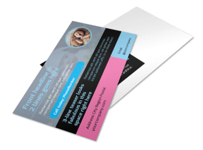 Baby Clothes Postcard Template preview
