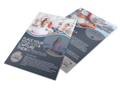 Yoga & Meditation Studio Flyer Template preview