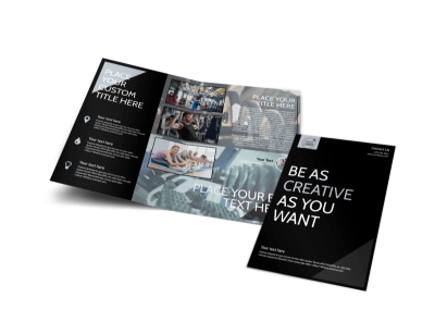 Local Gym Bi-Fold Brochure Template preview
