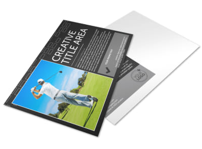 Golf Course Postcard Template preview