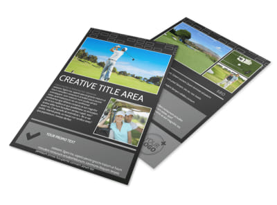 Golf Course Flyer Template preview
