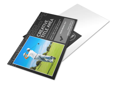 Golf Course Postcard Template preview