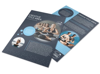 Yoga Center Flyer Template preview