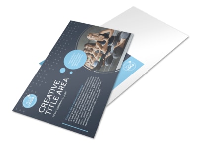 Yoga Center Postcard Template preview