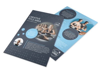Yoga Center Flyer Template preview