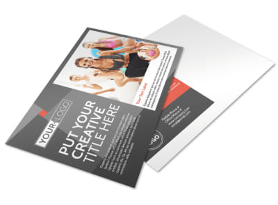 Health Club Fitness Postcard Template preview