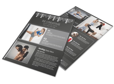 Uptempo Kickboxing Flyer Template preview