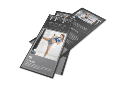 Uptempo Kickboxing Flyer Template preview