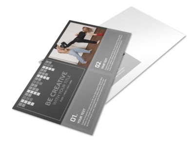 Uptempo Kickboxing Postcard Template preview