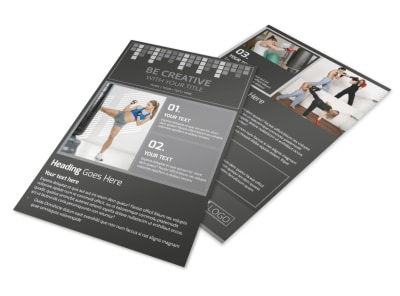 Uptempo Kickboxing Flyer Template preview