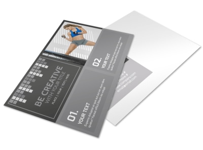 Uptempo Kickboxing Postcard Template preview