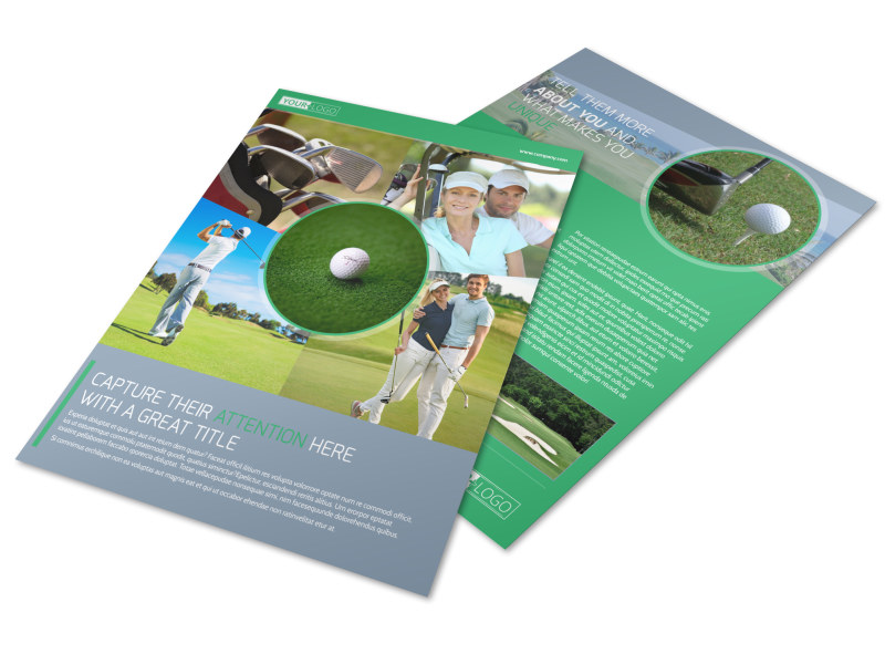 Golf Leaderboard Tournament Flyer Template Mycreative Golf Leaderboard Tournament Flyer Template