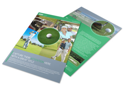 Golf Leaderboard Tournament Flyer Template preview