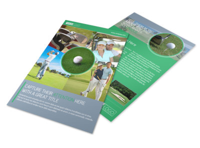 Golf Leaderboard Tournament Flyer Template preview