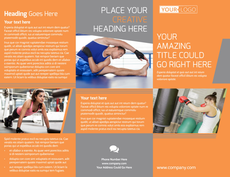 High Energy Fitness Program Brochure Template