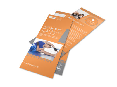 High Energy Fitness Program Flyer Template preview