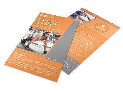 High Energy Fitness Program Flyer Template preview