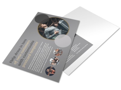 Local Health Club Postcard Template preview