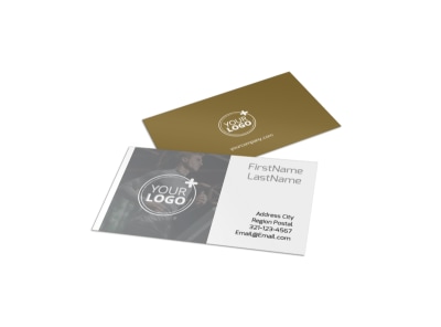Local Health Club Business Card Template preview