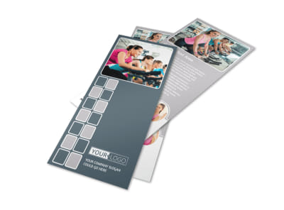Cycling Fitness Center Flyer Template preview