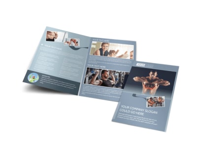 Body Transformation Program Bi-Fold Brochure Template preview