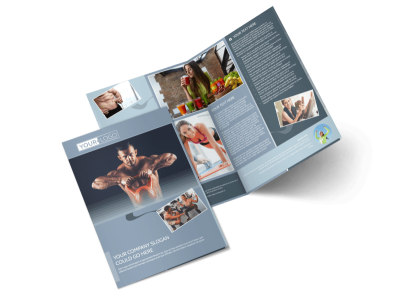 Body Transformation Program Bi-Fold Brochure Template preview