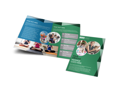 Family Wellness Center Bi-Fold Brochure Template preview