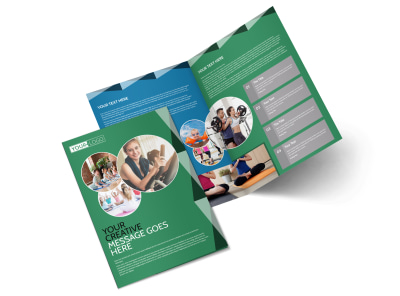 Family Wellness Center Bi-Fold Brochure Template preview