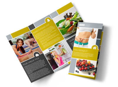 Weight Loss Program Tri-Fold Brochure Template preview