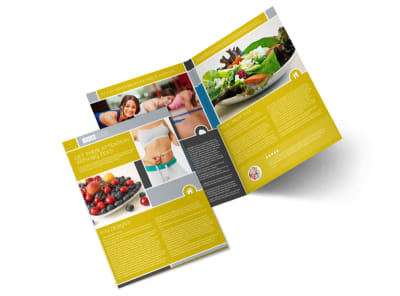 Weight Loss Program Bi-Fold Brochure Template preview