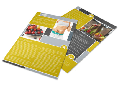 Weight Loss Program Flyer Template preview