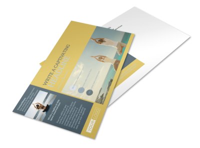 Relaxing Yoga Postcard Template preview