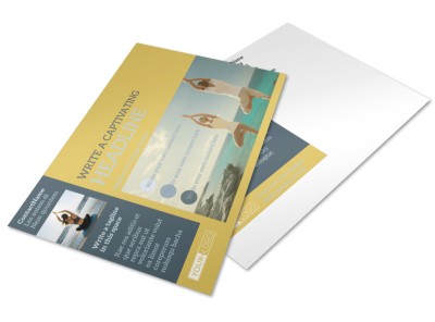 Relaxing Yoga Postcard Template preview