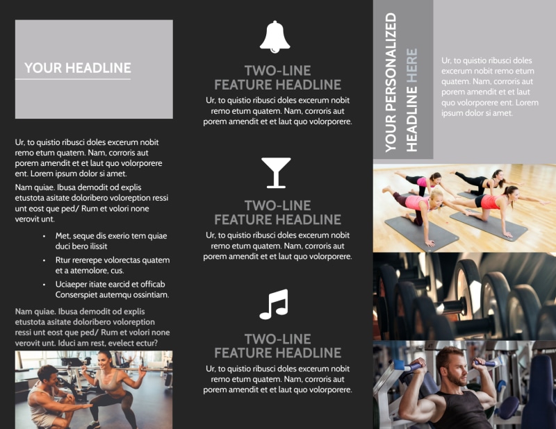 Wellness Center Tri-Fold Brochure Template