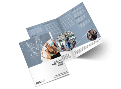 Get Fit Gym Bi-Fold Brochure Template preview