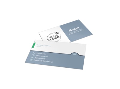Get Fit Gym Business Card Template preview