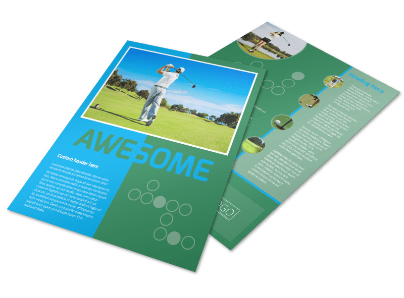 Popular Golf Tournament Flyer Template MyCreativeShop
