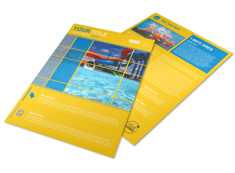 Water Park Flyer Template Preview 1