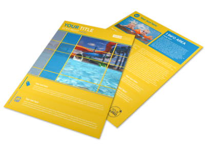 Water Park Flyer Template preview