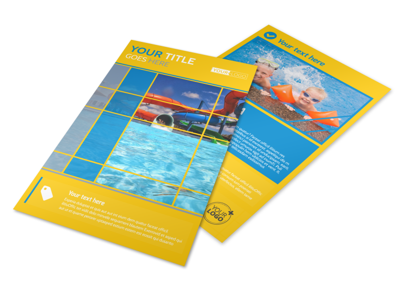 Water Park Flyer Template Preview 1