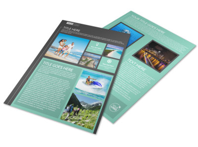 Guided Vacations Flyer Template preview