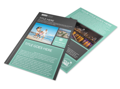 Guided Vacations Flyer Template preview