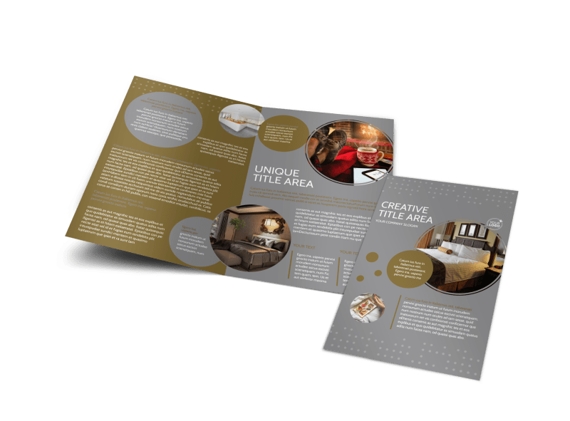 Elegant Bed & Breakfast Brochure Template Preview 1