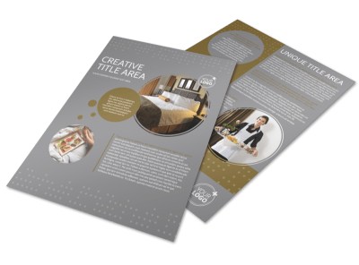 Elegant Bed & Breakfast Flyer Template preview