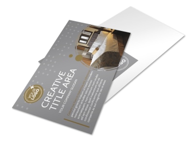 Elegant Bed & Breakfast Postcard Template preview