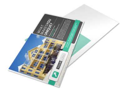 Vacation Home Rental Postcard Template preview