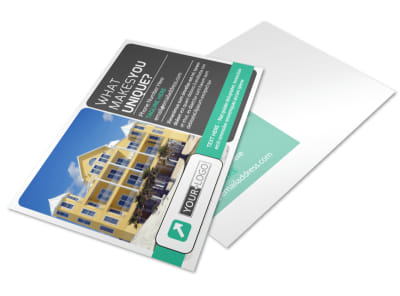 Vacation Home Rental Postcard Template preview