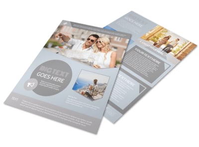 European Guided Vacations Flyer Template preview